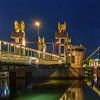 Kampen stadsbrug bij nacht von Han Kedde