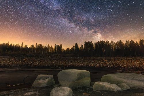 Milky Way Oderteich in the Harz Mountains