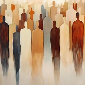 People Abstract by Wonderful Art