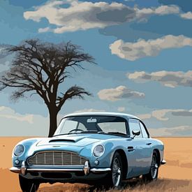 Klassieke auto blauw van bob rendy
