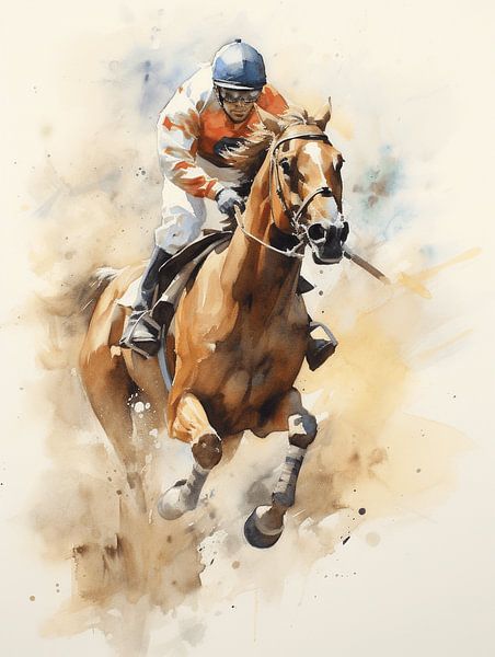 Pferderennen  Sport Galopp Jockey Dynamik Bewegung von gm_designs