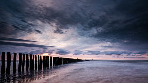 Zonsondergang in Cadzand-Bad