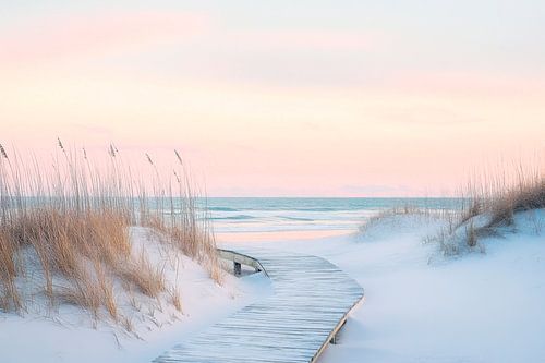 Ochtendlicht strandpad