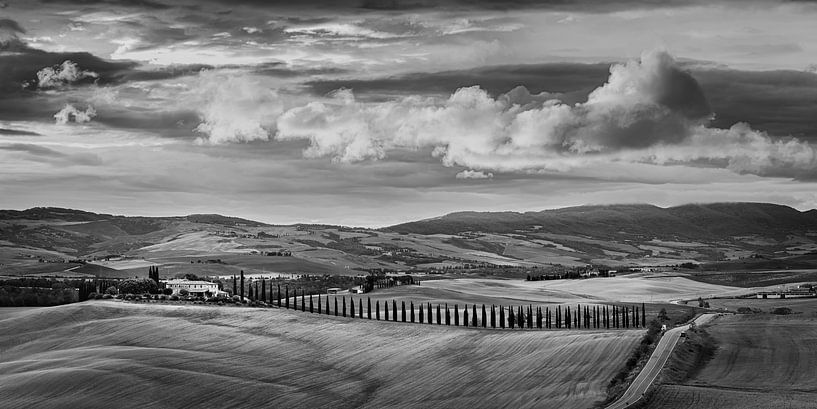 Agriturismo Poggio Covili in Black and White by Henk Meijer Photography