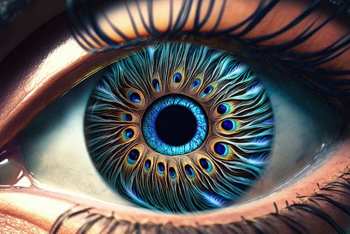 Peacock eye: the art of seeing