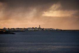 Alnes during a storm, Godøy, Norway by qtx