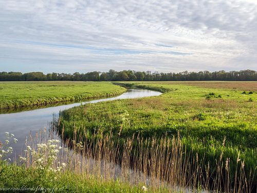 Landschap met riviertje in Heiloo nabij Alkmaar
