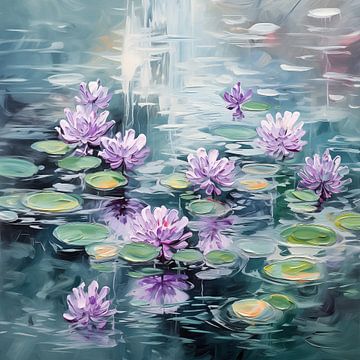 purple flowers van Liv Jongman