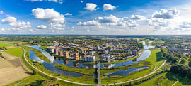 Panorama-Luftaufnahme von Hardenberg: Blick auf die Stadt an der Vechte