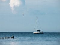 Voilier à l'ancre