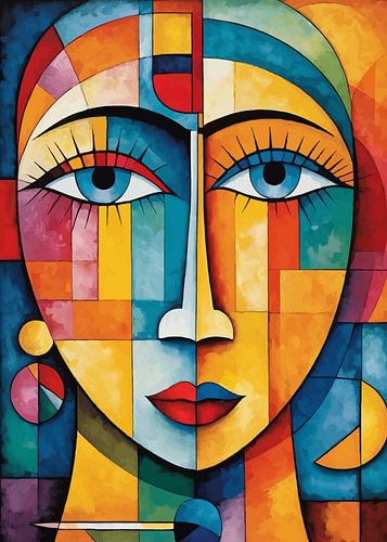 Abstract Vrouwenportret