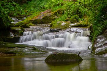 Grobbach-Wasserfälle bei Baden-Baden van Ursula Di Chito