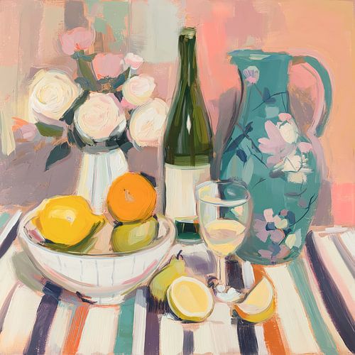 Une joyeuse explosion de couleurs sur la table sur Imagine