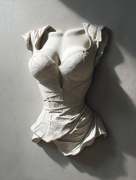 3D-Wanddekoration fiktives Gesicht oder Torso von Egon Zitter