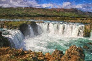 Godafoss-Wasserfall in Island