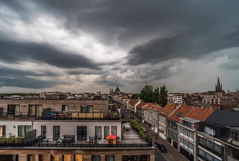 Thunderclouds over Brussels by Werner Lerooy