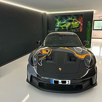 Klantfoto: Porsche 911 GT3 RS Groen Neon van MIROKKU, als artframe