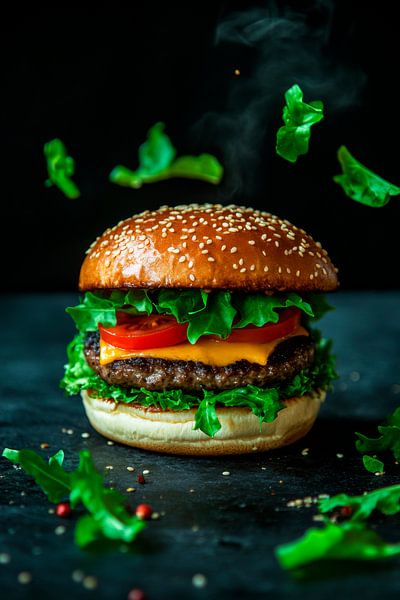Burger Genuss von Poster Art Shop