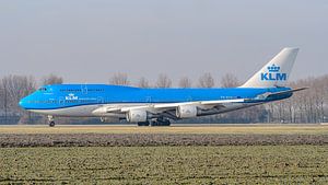 Rollender KLM Boeing 747-400 Jumbojet.