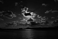 Black and white of a cloudy sky Streefkerk