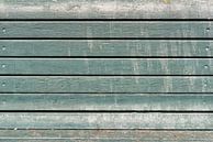 Groene planken van een rugleuning. van Don Fonzarelli thumbnail