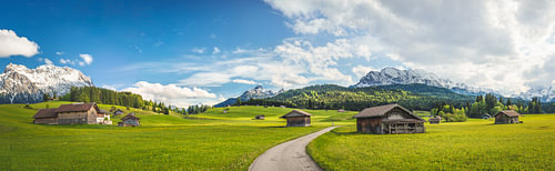 Buckelwiesen, Mittenwald [Panorama 3:1 III]