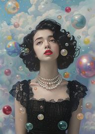 Traumblasen von Abstraktes Gemälde