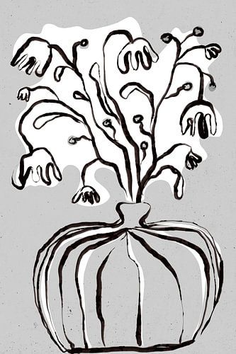 Bouquet de fleurs (Grey)