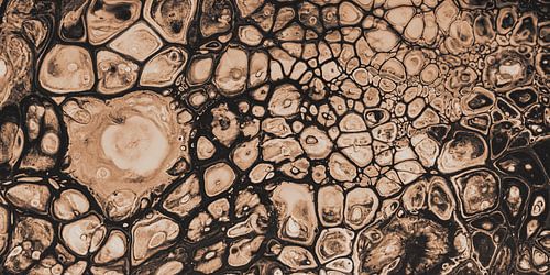 Brown and earth tones colors flow across the surface by Marjolijn van den Berg