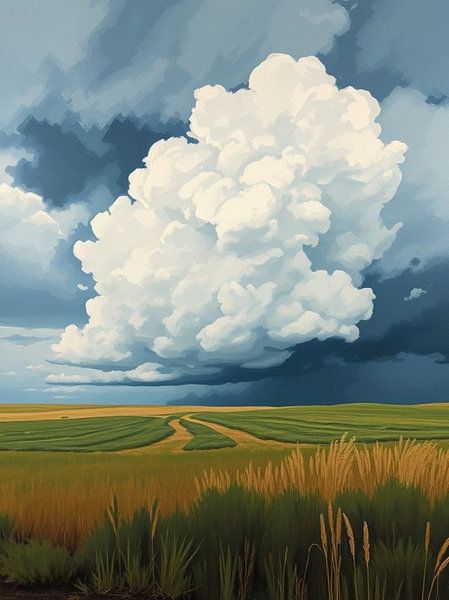 Le ciel imposant : Une sentinelle des prairies par Artistic