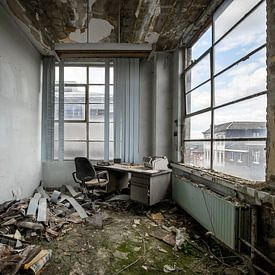 Office in abandoned factory by ART OF DECAY