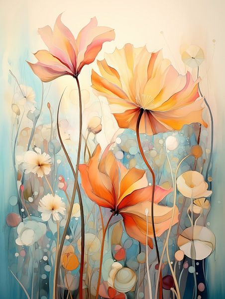 Flowers abstract by Bert Nijholt