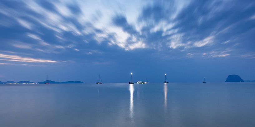 In the blue hour of Koh Mook by Walter G. Allgöwer