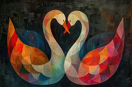 Crimson Embrace Serenity by Art Whims