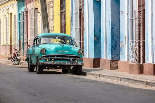 Chevrolet verte à Trinidad
