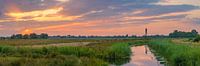 Panorama sunrise Wind motor Oudega by Henk Meijer Photography thumbnail