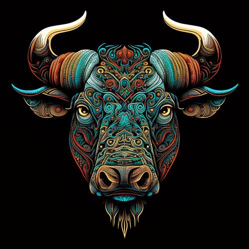 Portret van een stier