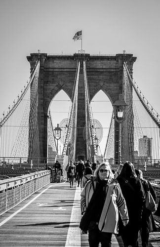 Brooklyn Bridge, New York City van Harm Roseboom