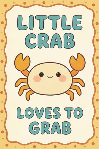 Petit crabe – Affiche pour chambre d'enfant