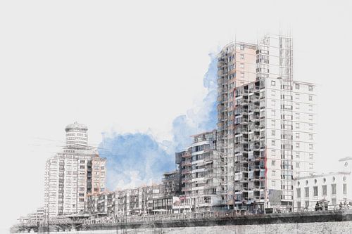 Dessin croquis boulevard de Vlissingen (Zélande) sur Art by Jeronimo