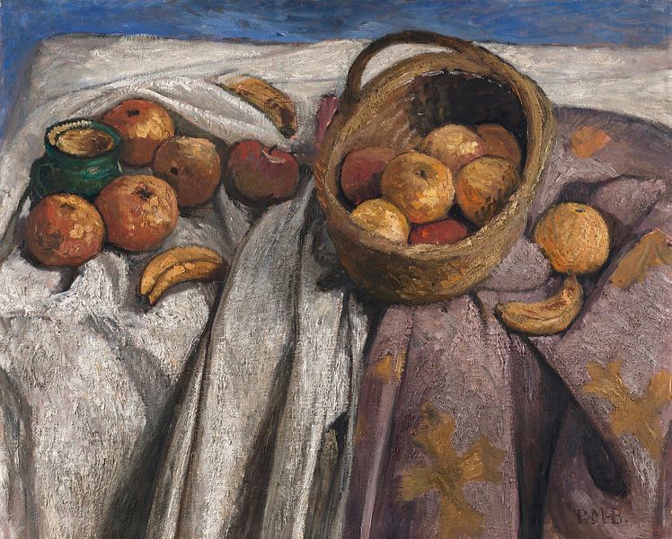 Stilleven met appels en bananen, Paula Modersohn-Becker van Meesterlijcke Meesters