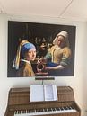 Photo de nos clients: la fille à la perle - La laitière - Johannes Vermeer sur Lia Morcus