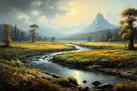 River of morning calm