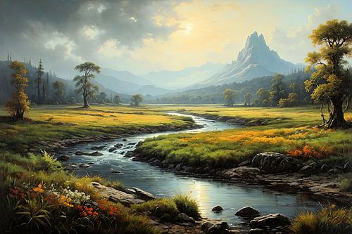 River of morning calm