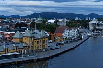 Hafen von Stavanger am frühen Morgen von Anja B. Schäfer
