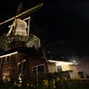 Molen de Roos Delft bij nacht van Gertjan Hesselink