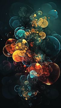 Abstract Digital Bubbles van Harry Stok
