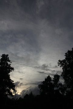 Spooky sky @ Uitgeestermeer sur Bart Dieben