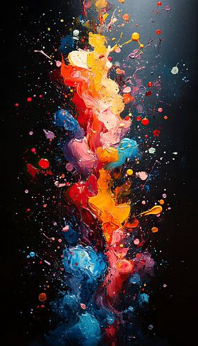 Éclat de couleur cosmique