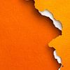 Gescheurd Papier in Oranje Minimalistische Textuur van Eva Lee